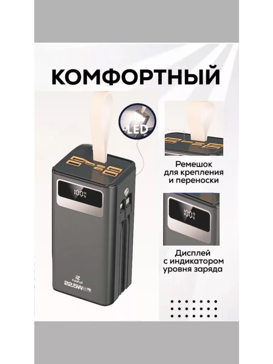 Повербанк 30000 mah Power bank супер быстрой зарядкой 22.5W Wirmon купить  по цене 62,75 р. в интернет-магазине Wildberries в Беларуси | 189167781