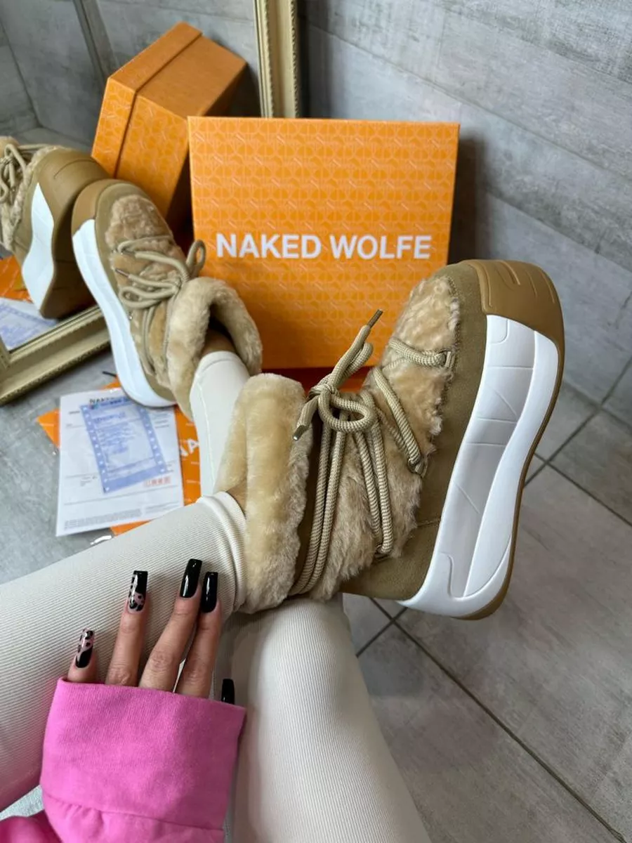 Ботинки-угги зимние с натуральным мехом Naked Wolfe Premium Shoes купить по  цене 248,94 р. в интернет-магазине Wildberries в Беларуси | 189550364