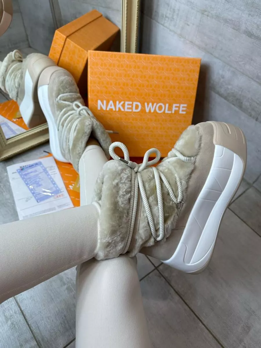 Ботинки-угги зимние с натуральным мехом Naked Wolfe Premium Shoes купить по  цене 233,04 р. в интернет-магазине Wildberries в Беларуси | 189550365