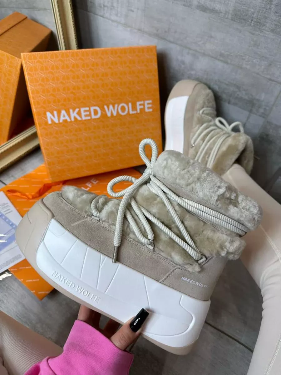 Ботинки-угги зимние с натуральным мехом Naked Wolfe Premium Shoes купить по  цене 233,04 р. в интернет-магазине Wildberries в Беларуси | 189550365