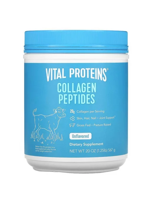 vital proteins Пептиды коллагена, без вкусовых добавок, 567 г