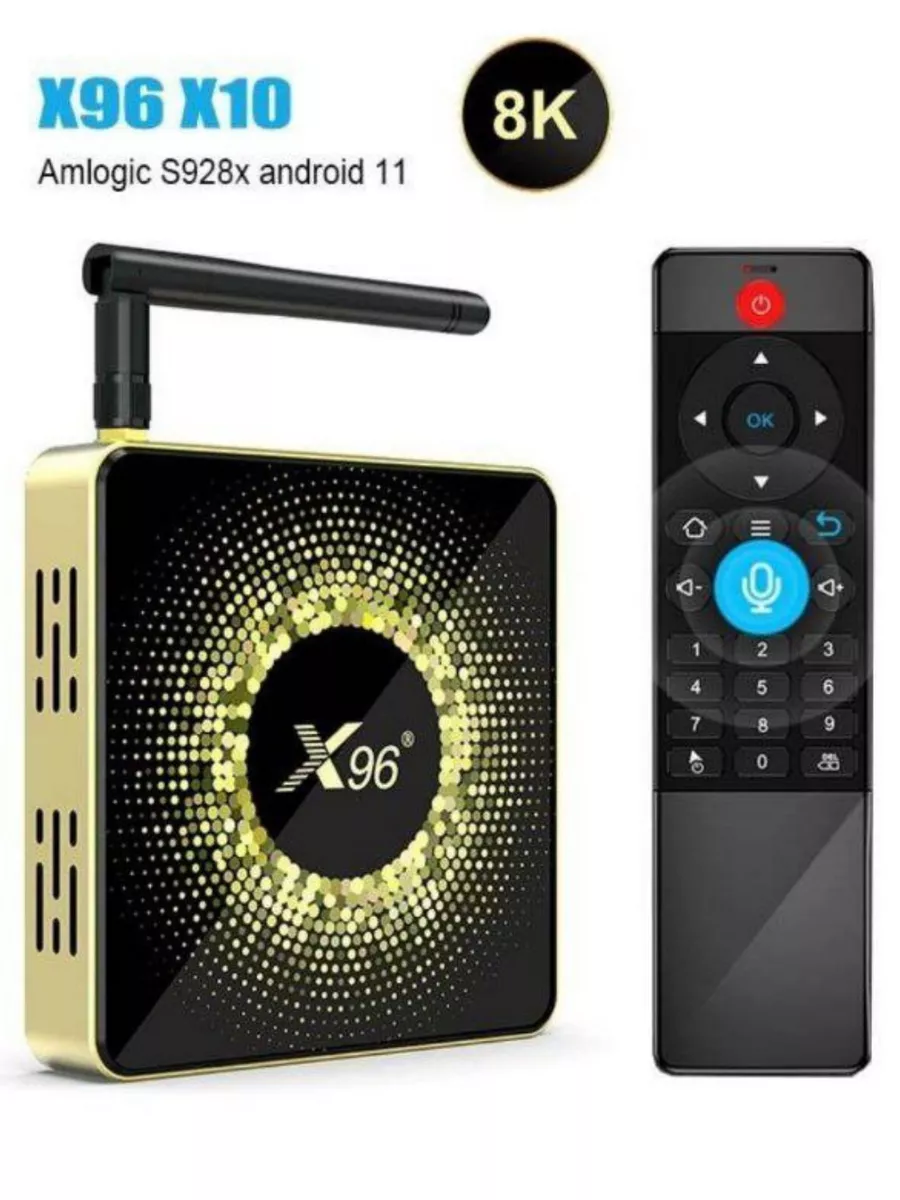 ANDROID TV BOX Х96 Х10 4+32GB Смарт тв бокс X96 X10 купить по цене 0 ₽ в  интернет-магазине Wildberries | 189886506