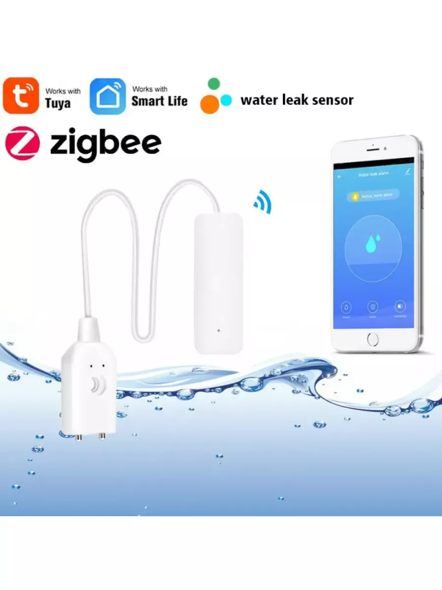 TYUA датчик протечки воды и контроль, smart life, ZigBee Shopping House  купить по цене 821 ₽ в интернет-магазине Wildberries | 189943446