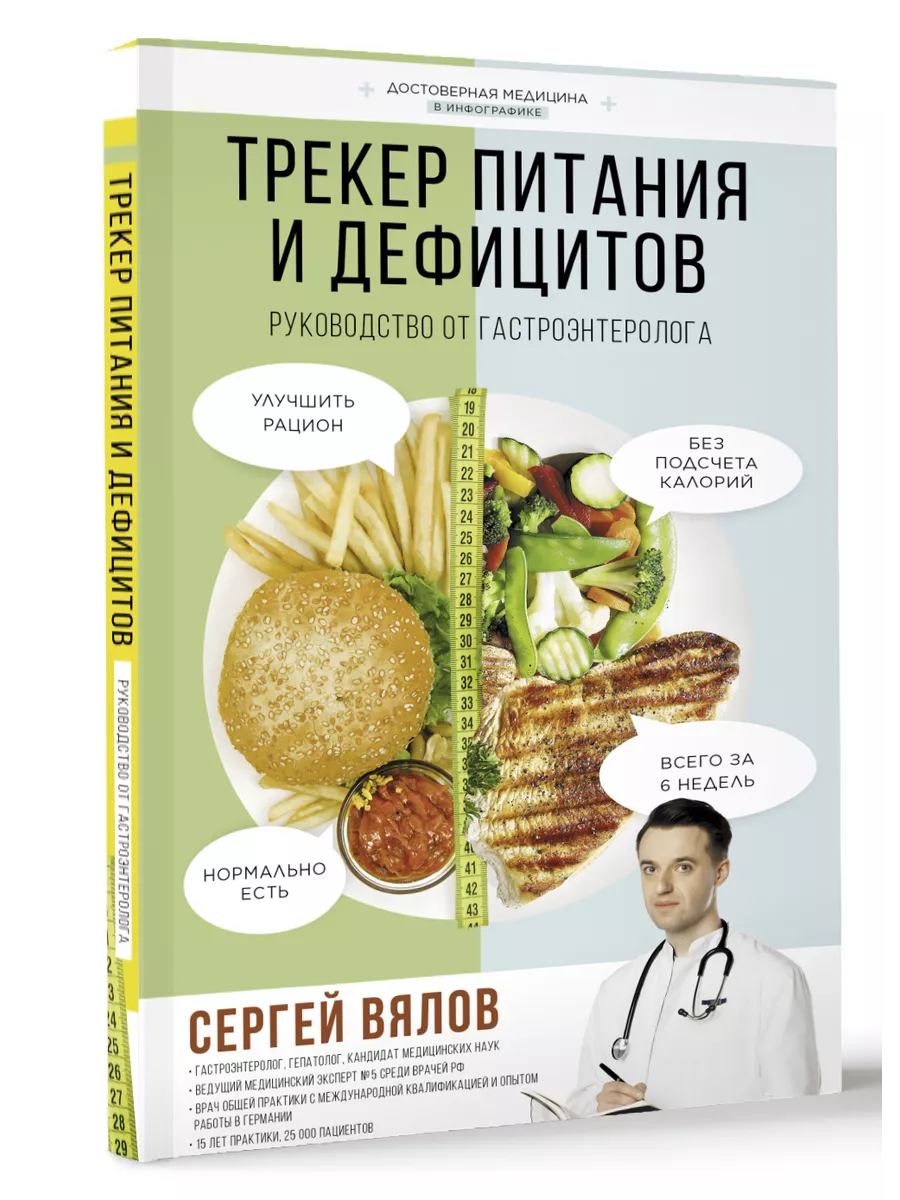 Трекер питания и дефицитов. Руководство от гастроэнтеролога Издательство  АСТ купить по цене 15,42 р. в интернет-магазине Wildberries в Беларуси |  189974305