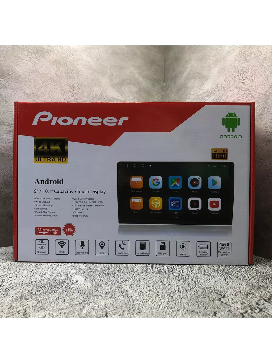 Магнитола Андройд с экраном на 9 дюймов 2+32gb Pioneer купить по цене 5 053  ₽ в интернет-магазине Wildberries | 190314449