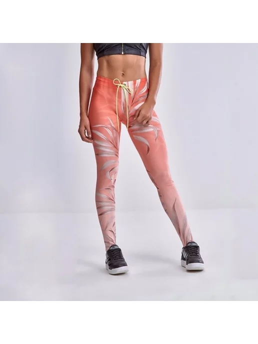 Fabletics High Waisted Pink and Gray Camo - $30 - From Natasha