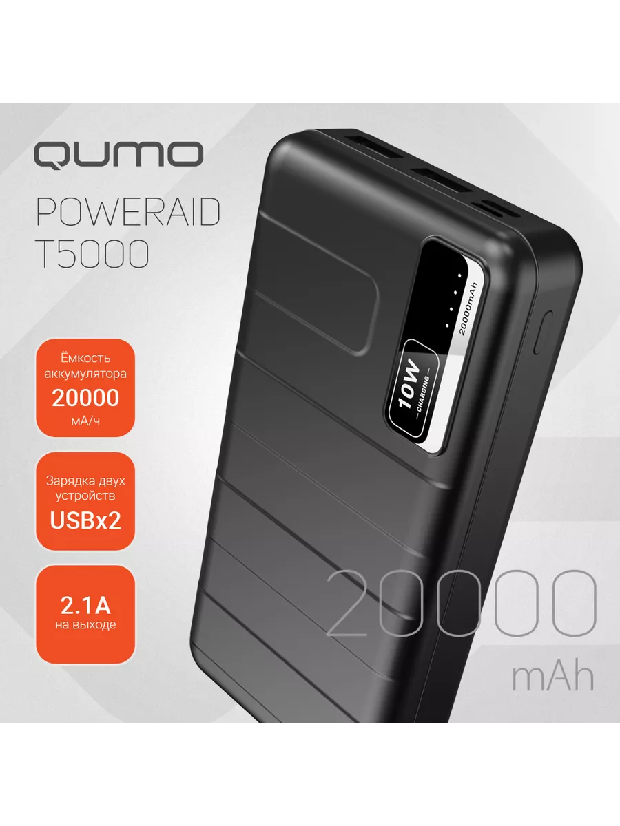 QUMO Повербанк PowerAid 20000mAh